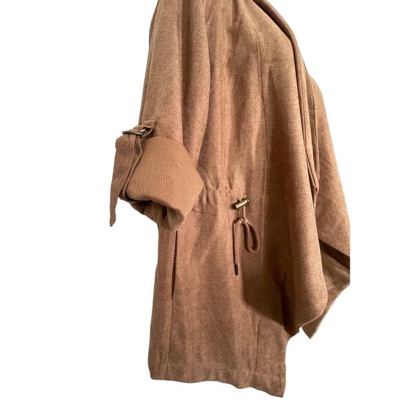HYFVE NWOT Camel Jacket. Lightweight Knit, suede feel, Unique, Ladies Small - Picture 5 of 6